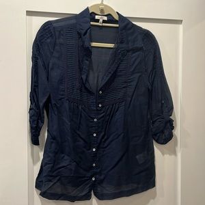 Joie Navy Button Down Shirt